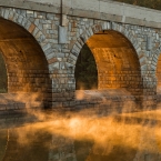 Sedlická přehrada v plamenech