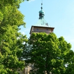 Pohled přírodou na kostel